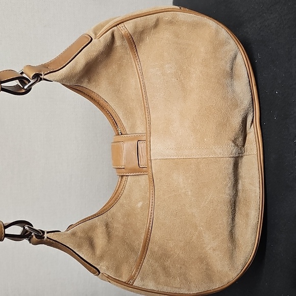 COACH 7559 SUEDE AND LEATHER HOBO BAG BFPM-02-036 - Picture 5 of 8